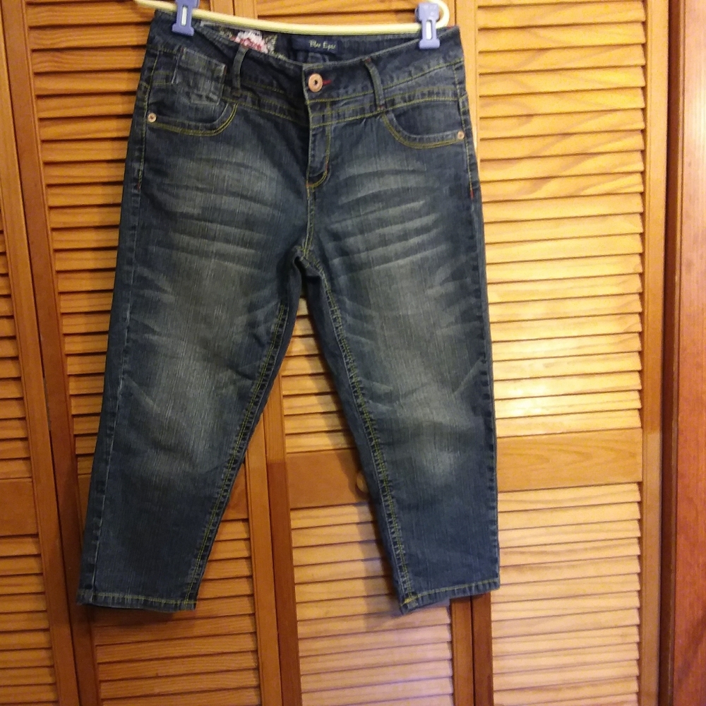 Blue Epic Women's Crop Jeans.